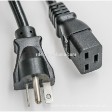 UL NEMA 1-15P PLUG COM FUSÍVEL